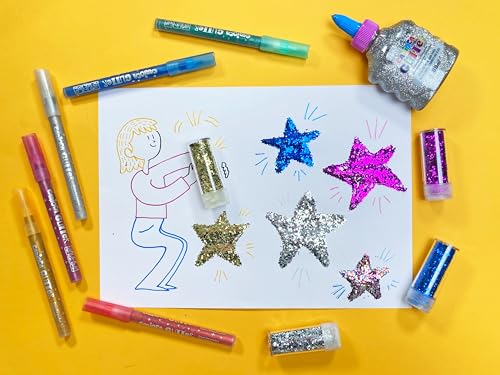 carioca-stylos-gel-paillet-s-6-pi-ces-papier-fonc image 8