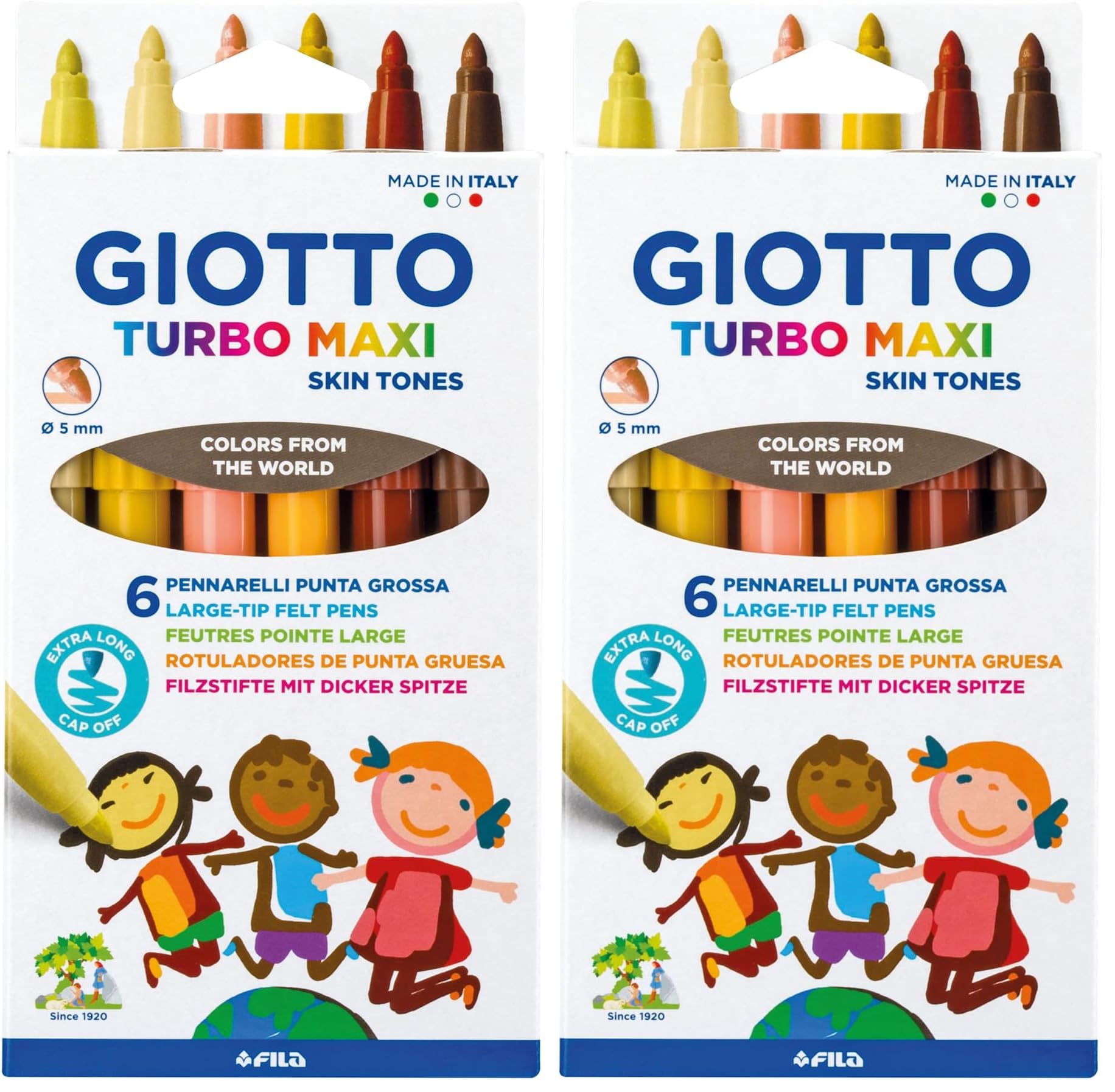 giotto-turbo-maxi-skin-tones-tui-de-6-feutres-tons-peau-pointe-5-mm image 4