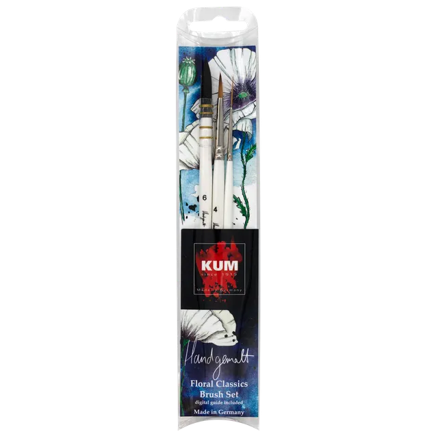 kum-x-handgemalt-floral-classics-set-de-pinceaux image 1