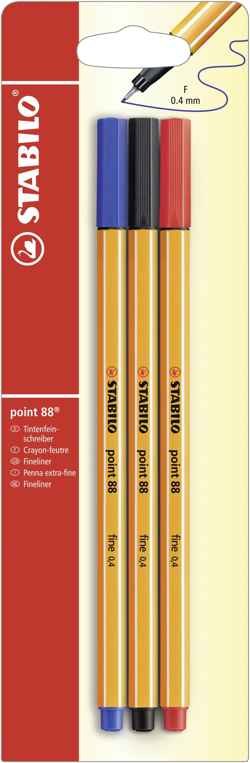 stabilo-point-88-stylo-feutre-pointe-fine-0-4-mm-blister-x3-bleu image 8