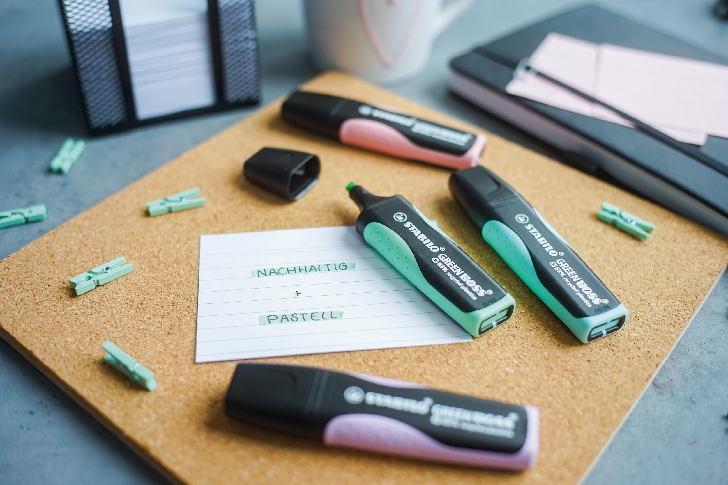 stabilo-green-boss-pastel-menthe-l-eau-lot-10-surligneurs-co-responsables image 4