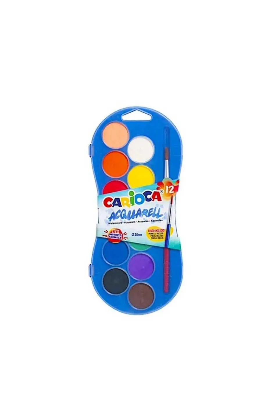 carioca-acquarell-aquarelles-12-couleurs-primaires-30-mm image 1