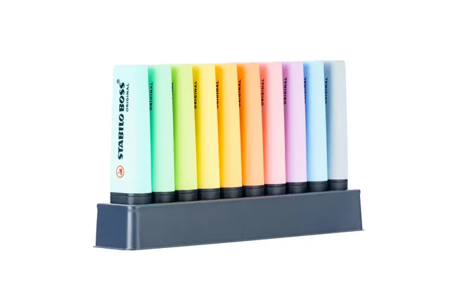 stabilo-boss-original-surligneur-set-de-bureau-x-10-pastel image 1