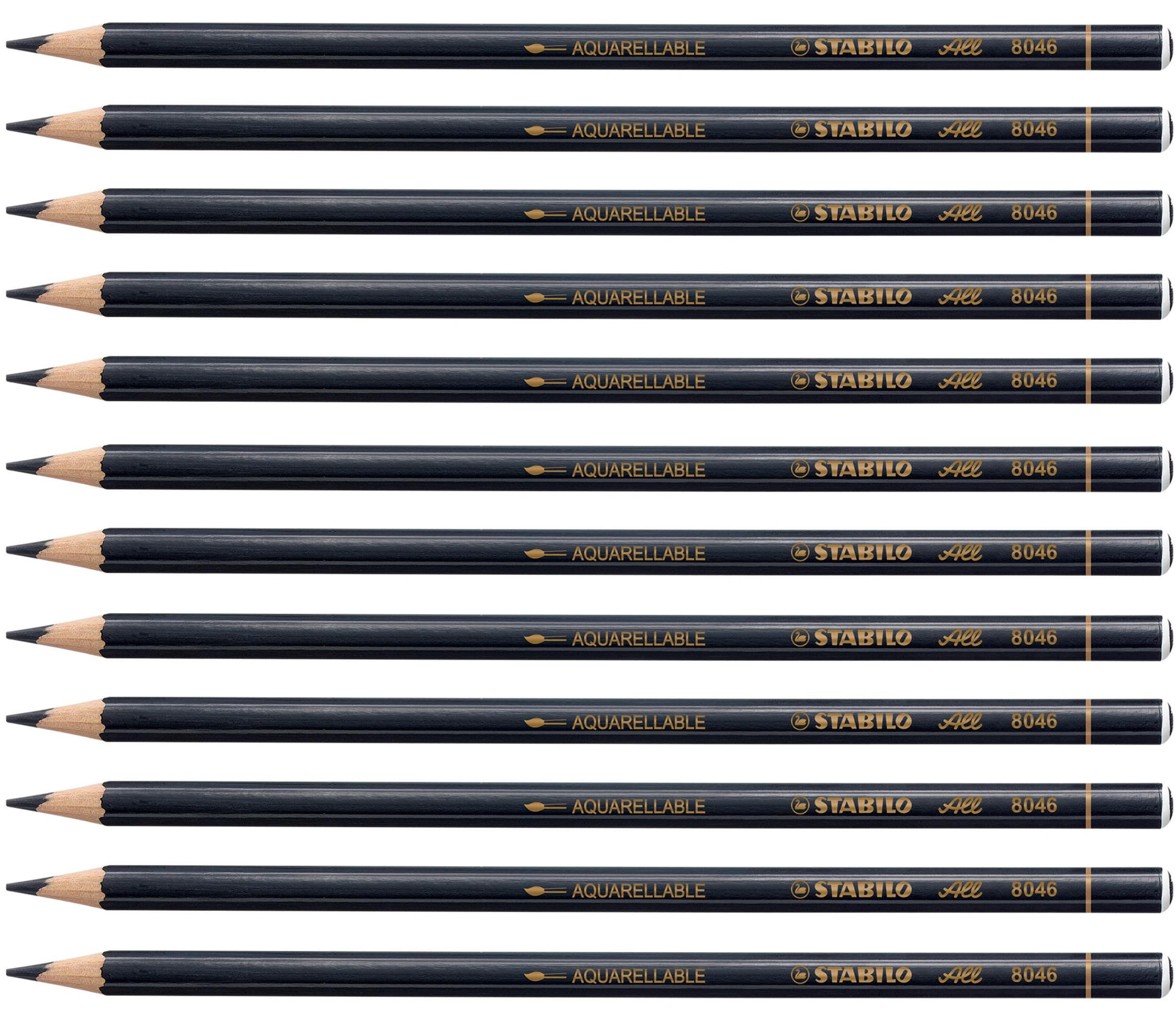 stabilo-all-lot-x-12-crayons-marqueurs-toutes-surfaces-noir image 1