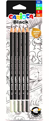 carioca-tita-set-de-5-crayons-graphite-2h-h-hb-b-2b image 2