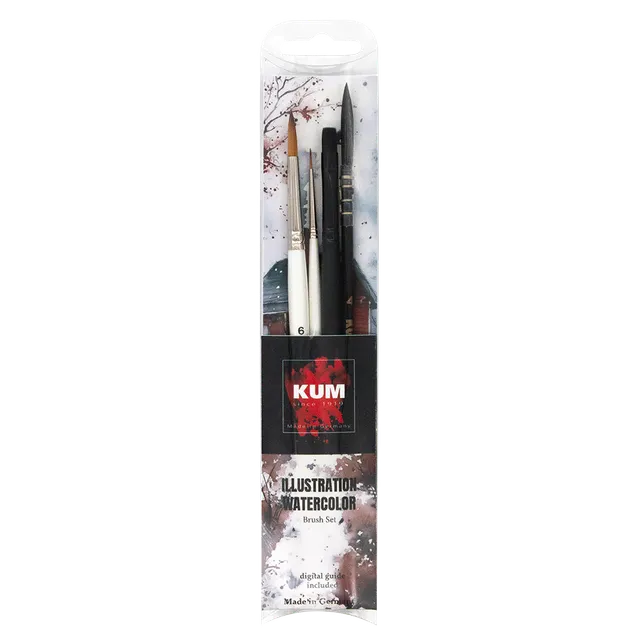 kum-illustration-watercolor-pinselset-set-de-pinceaux-aquarelle image 1
