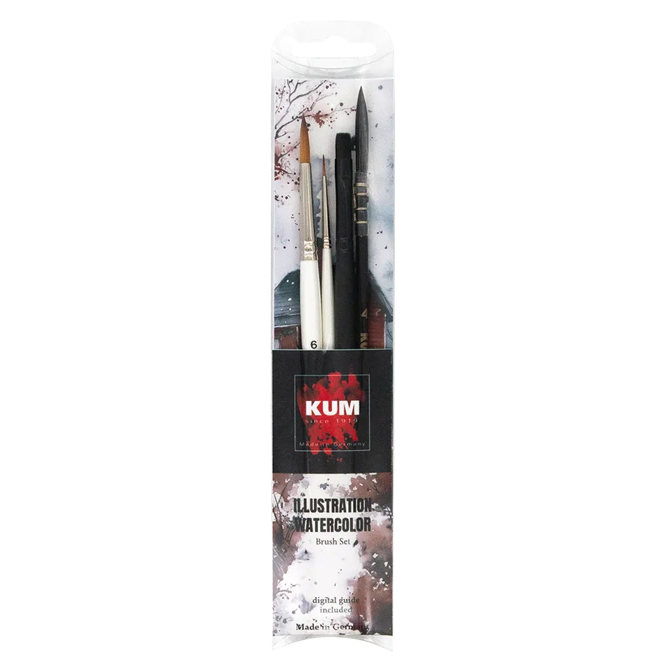 kum-illustration-watercolor-pinselset-set-de-pinceaux-aquarelle image 1