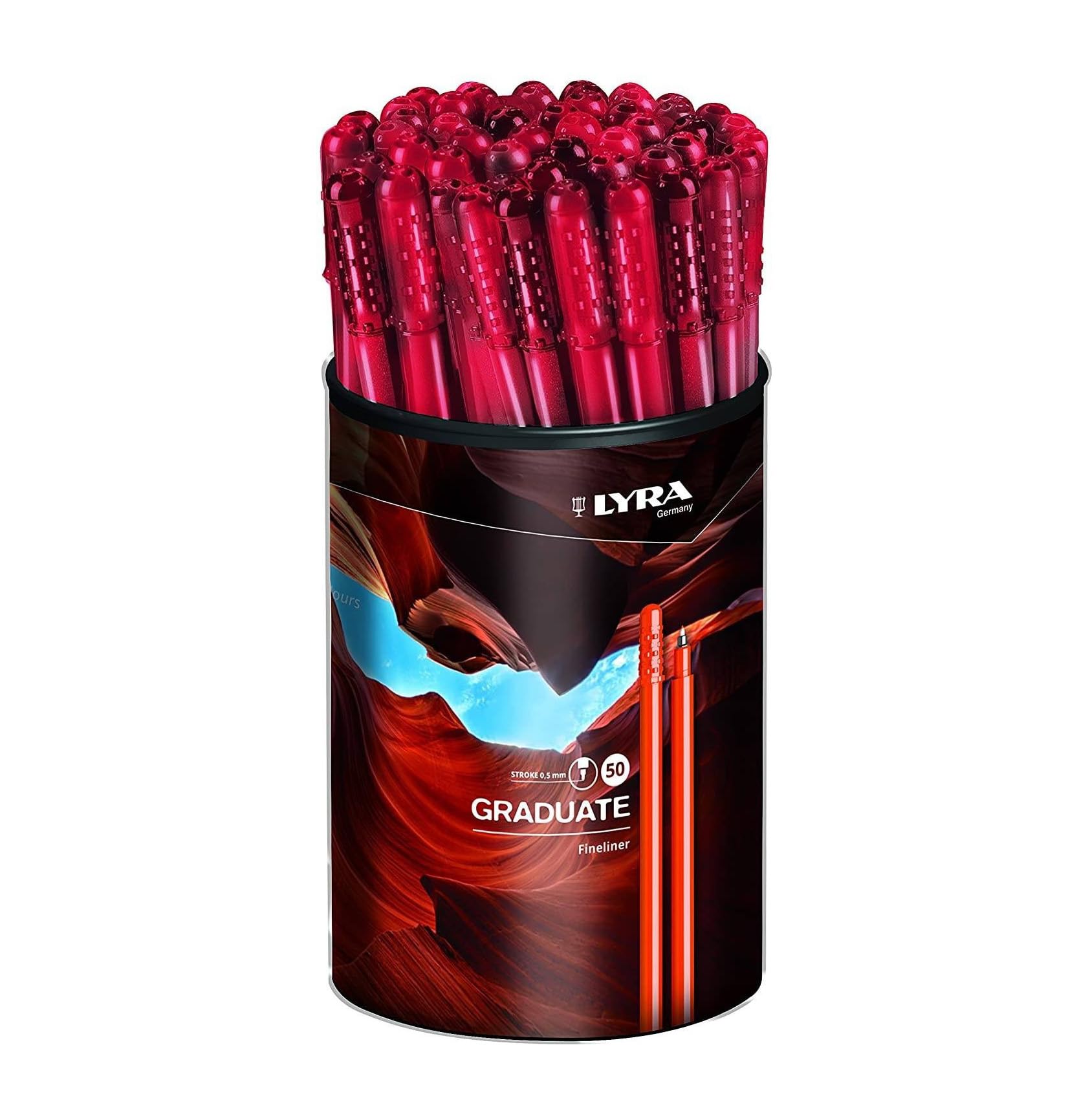 lyra-graduate-fineliner-bo-te-m-tal-de-10-feutres-fins-0-5-mm image 8