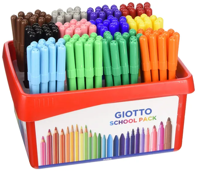 giotto-turbo-color-lot-de-144-feutres-pointe-fibre-couleurs-intenses image 1