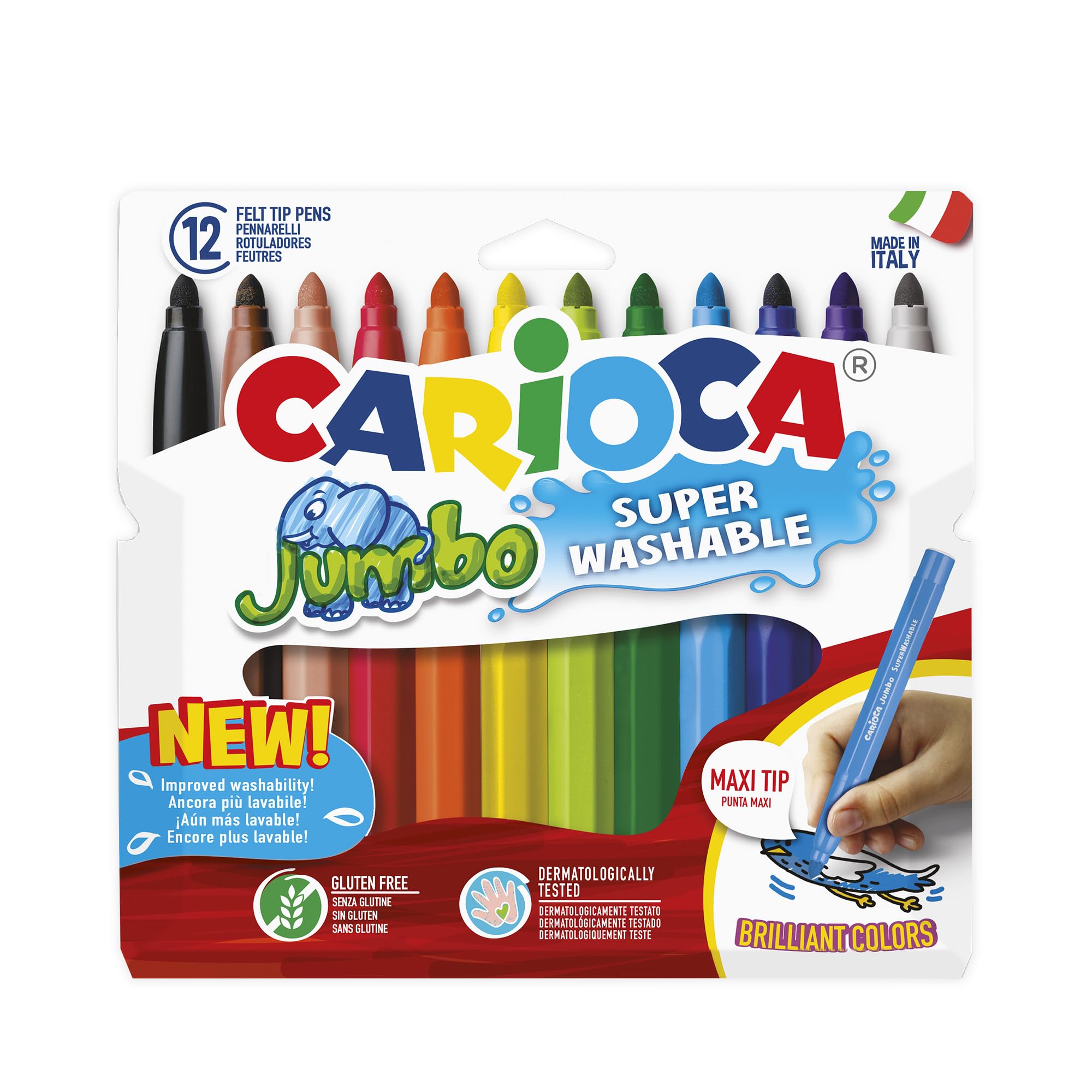 carioca-jumbo-pochette-12-feutres-pointe-large image 1