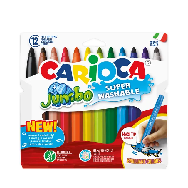carioca-jumbo-pochette-12-feutres-pointe-large image 1
