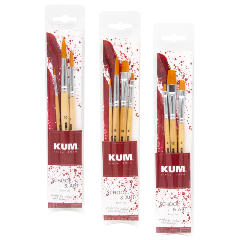 kum-school-art-set-de-pinceaux-scolaires image 1