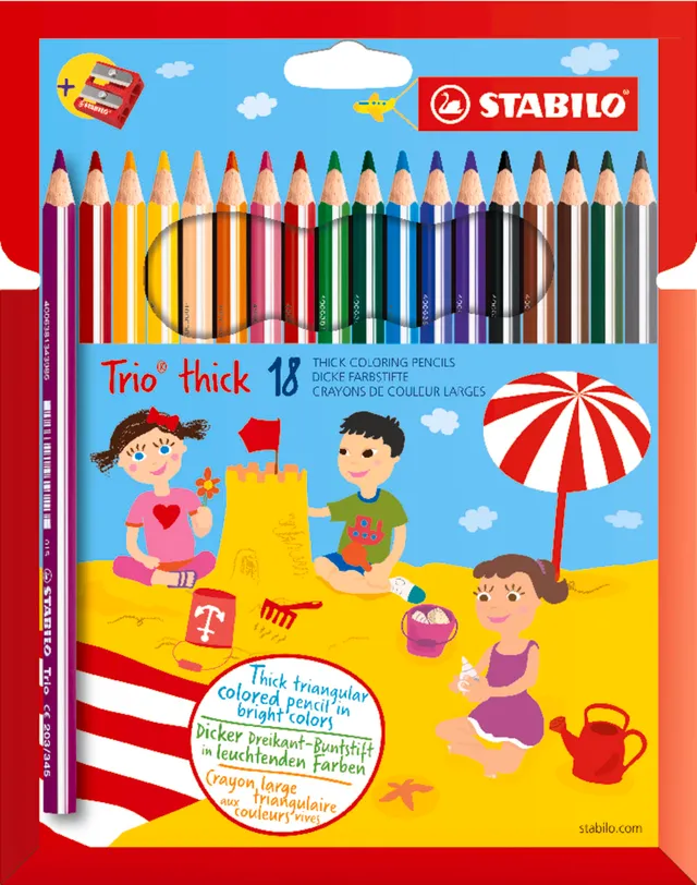 stabilo-trio-crayon-de-couleur-triangulaire-mine-large-4-2-mm-tui-carton-de-18-t image 1
