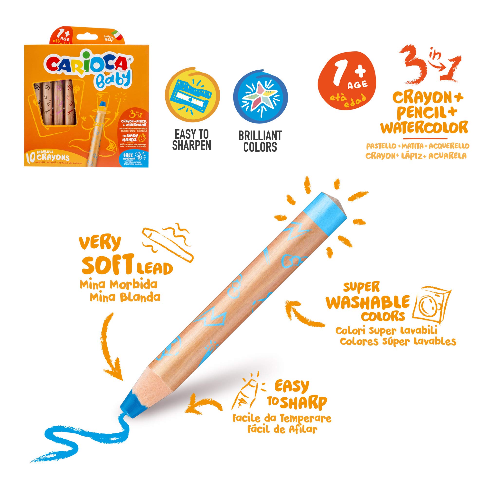 carioca-baby-1-teddy-coffret-cr-atif-22-pi-ces-6-feutres-maxi-10-crayons-3-en-1- image 2