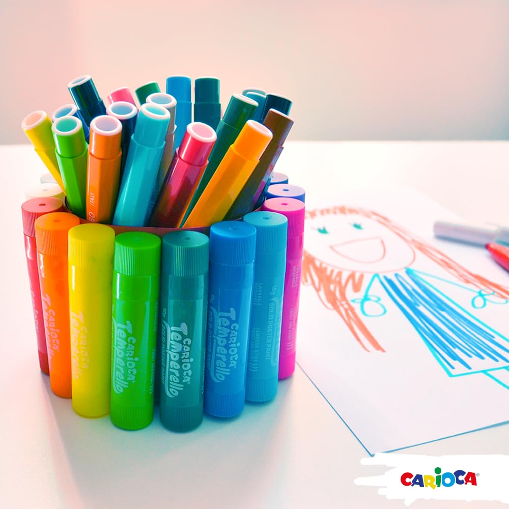 carioca-temperello-batons-de-peinture-solide-sans-eau-finition-soyeuse-lot-de-12 image 8