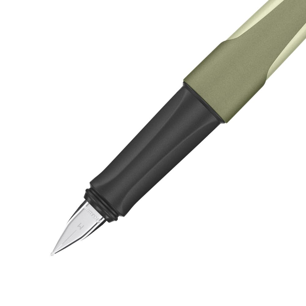 stabilo-flow-stylo-plume-rechargeable-vert-kaki-plume-acier-pointe-iridium-trac- image 2