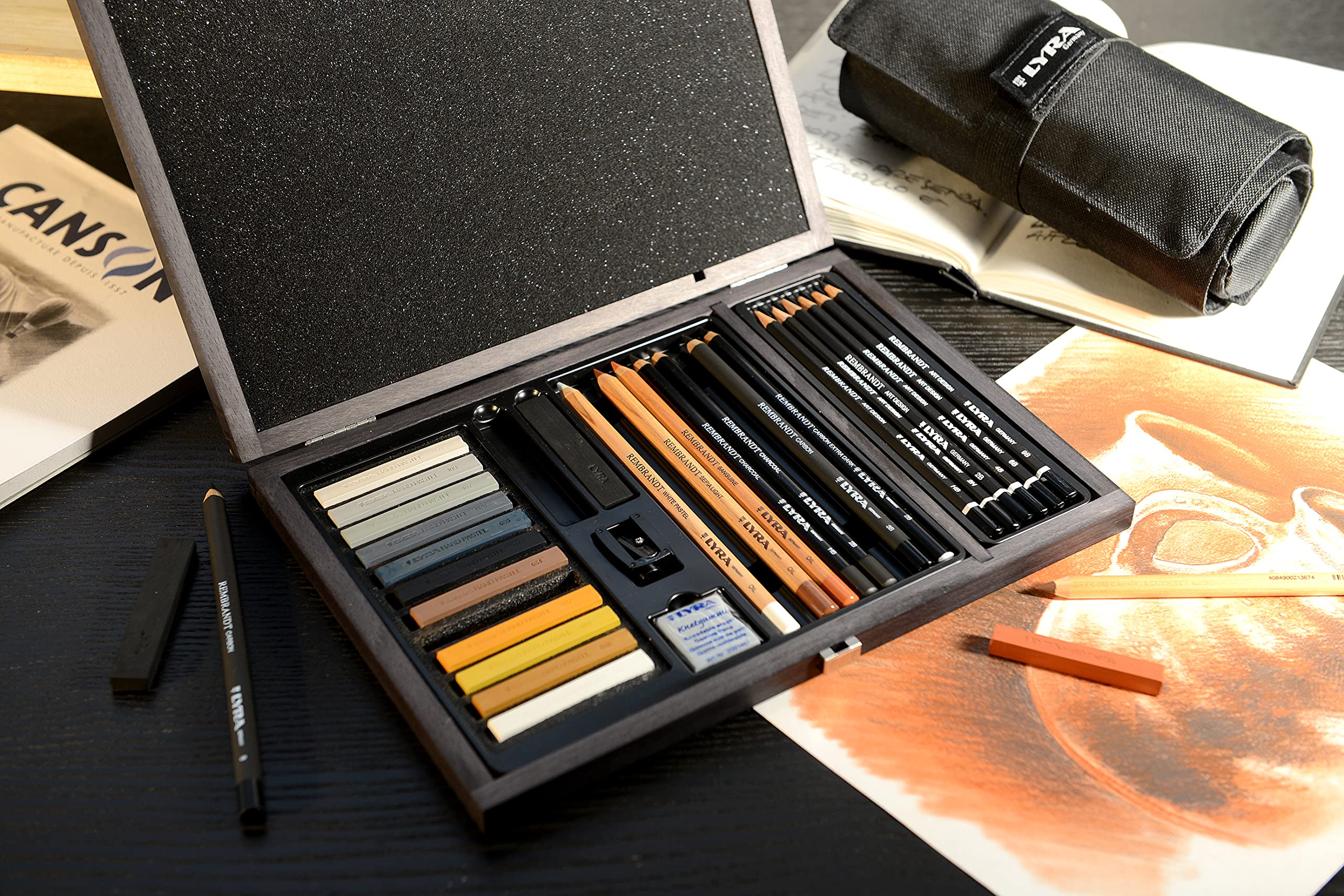 lyra-rembrandt-monochrome-coffret-bois-32-pi-ces-de-dessin image 7