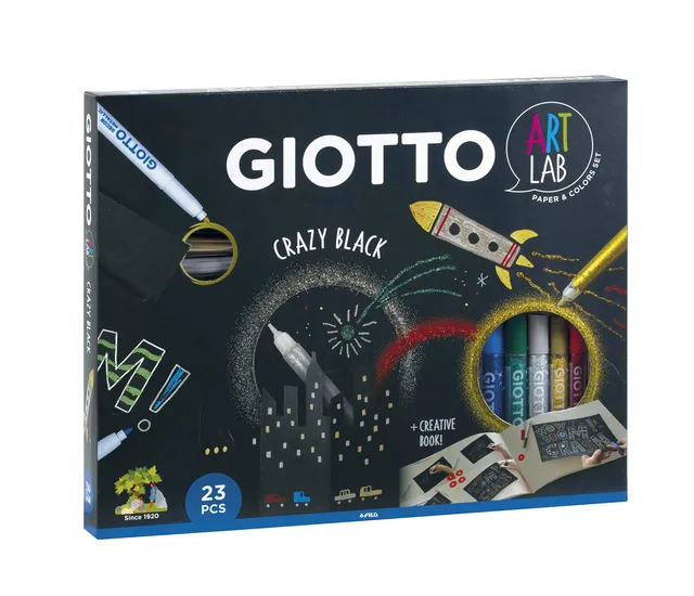 giotto-art-lab-crazy-black-coffret-cr-atif-papier-noir image 1