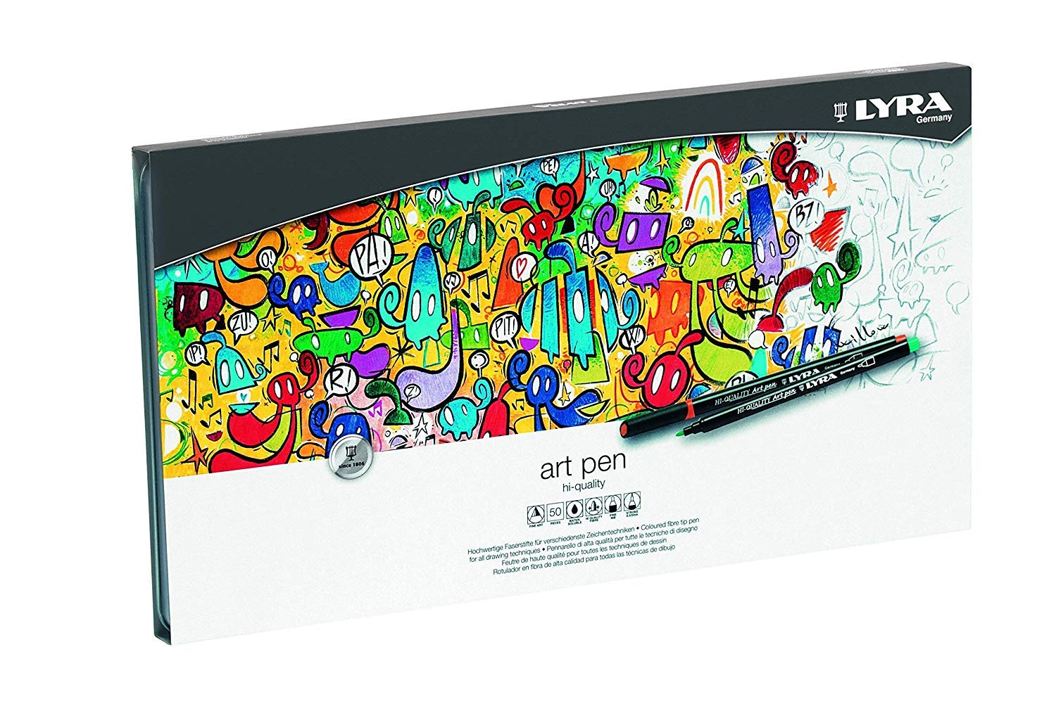lyra-art-pen-hi-quality-bo-te-m-tal-30-feutres-fins-aquarellables image 3
