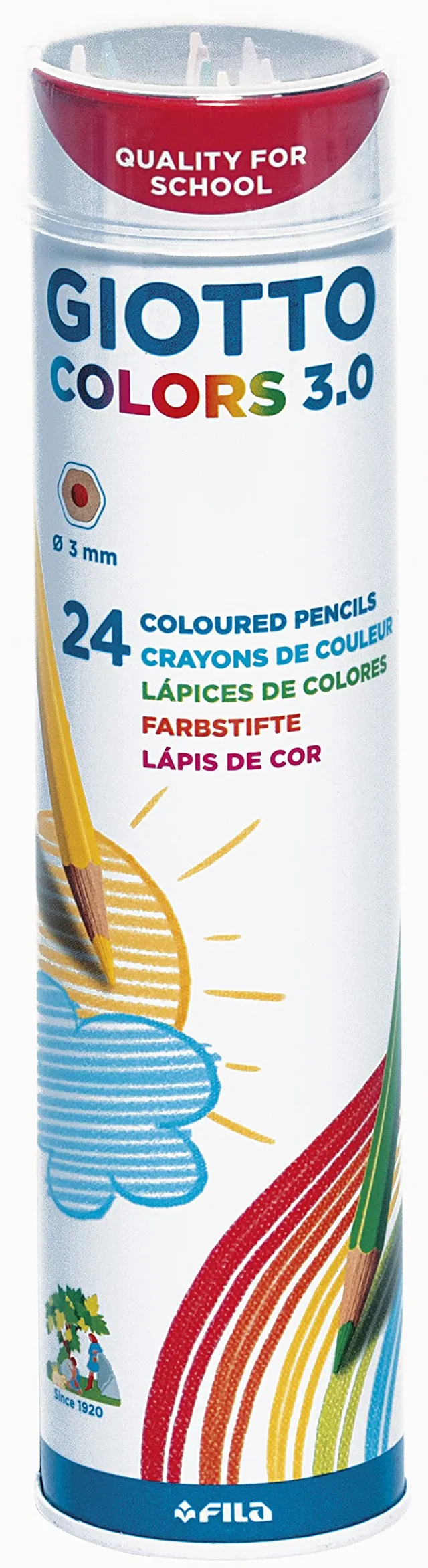 giotto-colors-3-0-tube-m-tal-24-crayons-de-couleur image 1