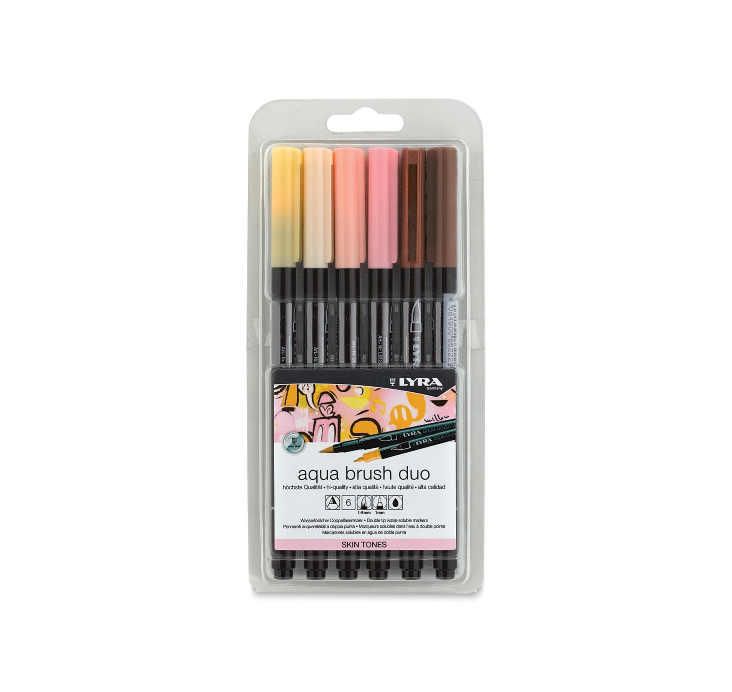 lyra-aqua-brush-duo-feutres-pinceau-double-pointe-aquarelle-set-6-couleurs-paste image 3
