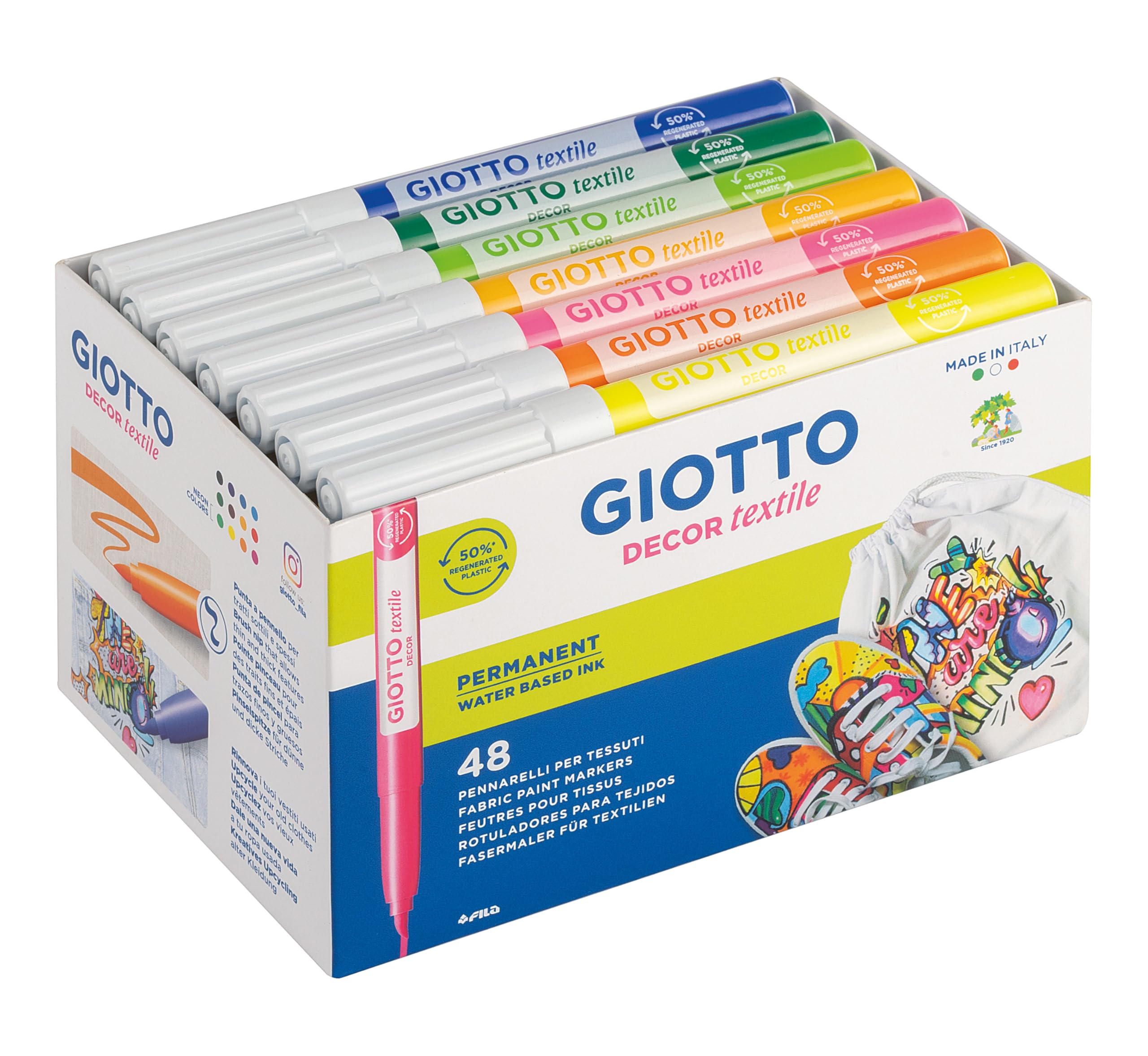 giotto-decor-textile-schoolpack-48-feutres-pointe-pinceau image 2