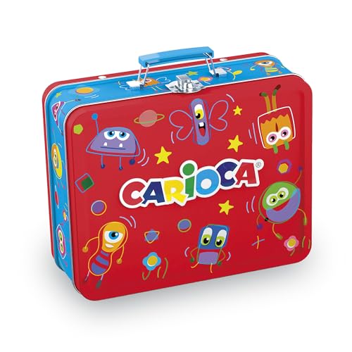 carioca-color-box-coffret-m-tal-100-feutres-pointe-fine-maxi-album-rouge image 6