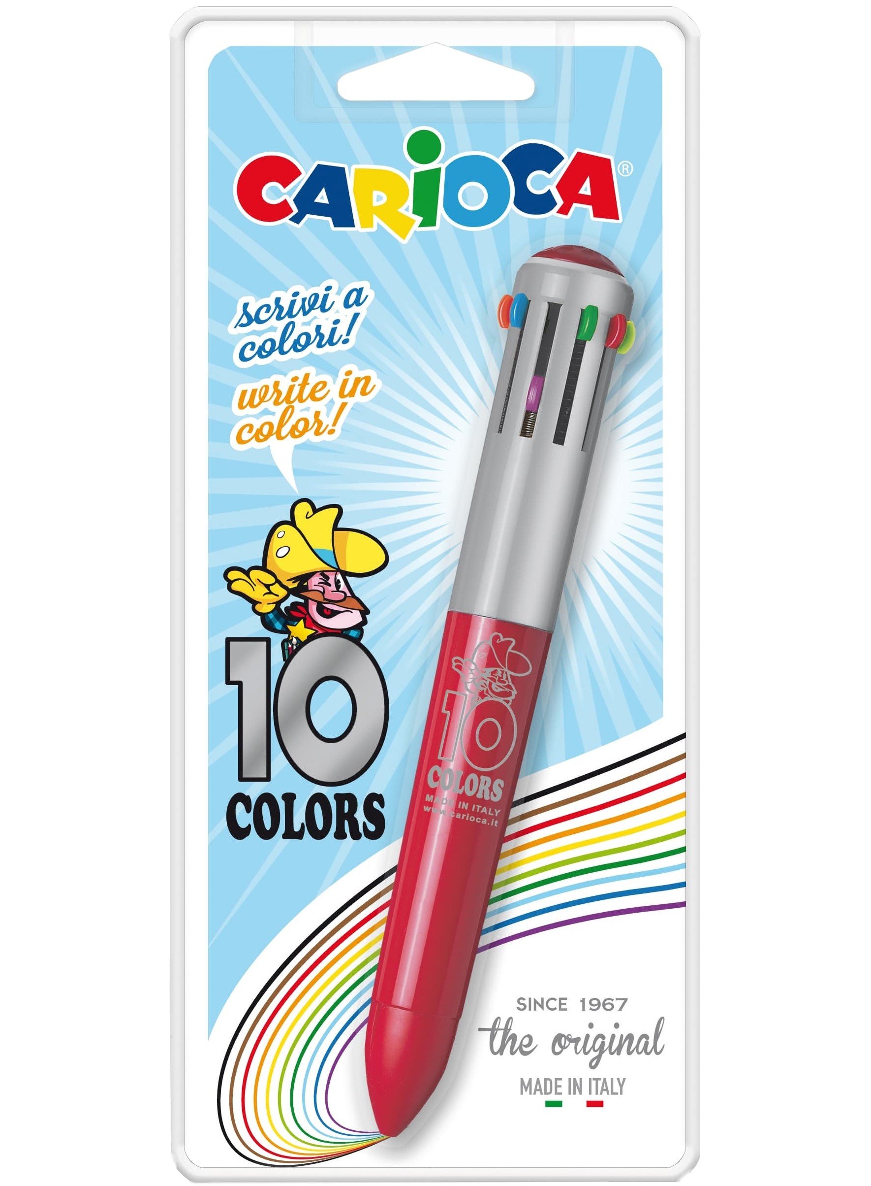 carioca-corvina-51-stylo-automatique-multicolore-10-couleurs-vintage image 1