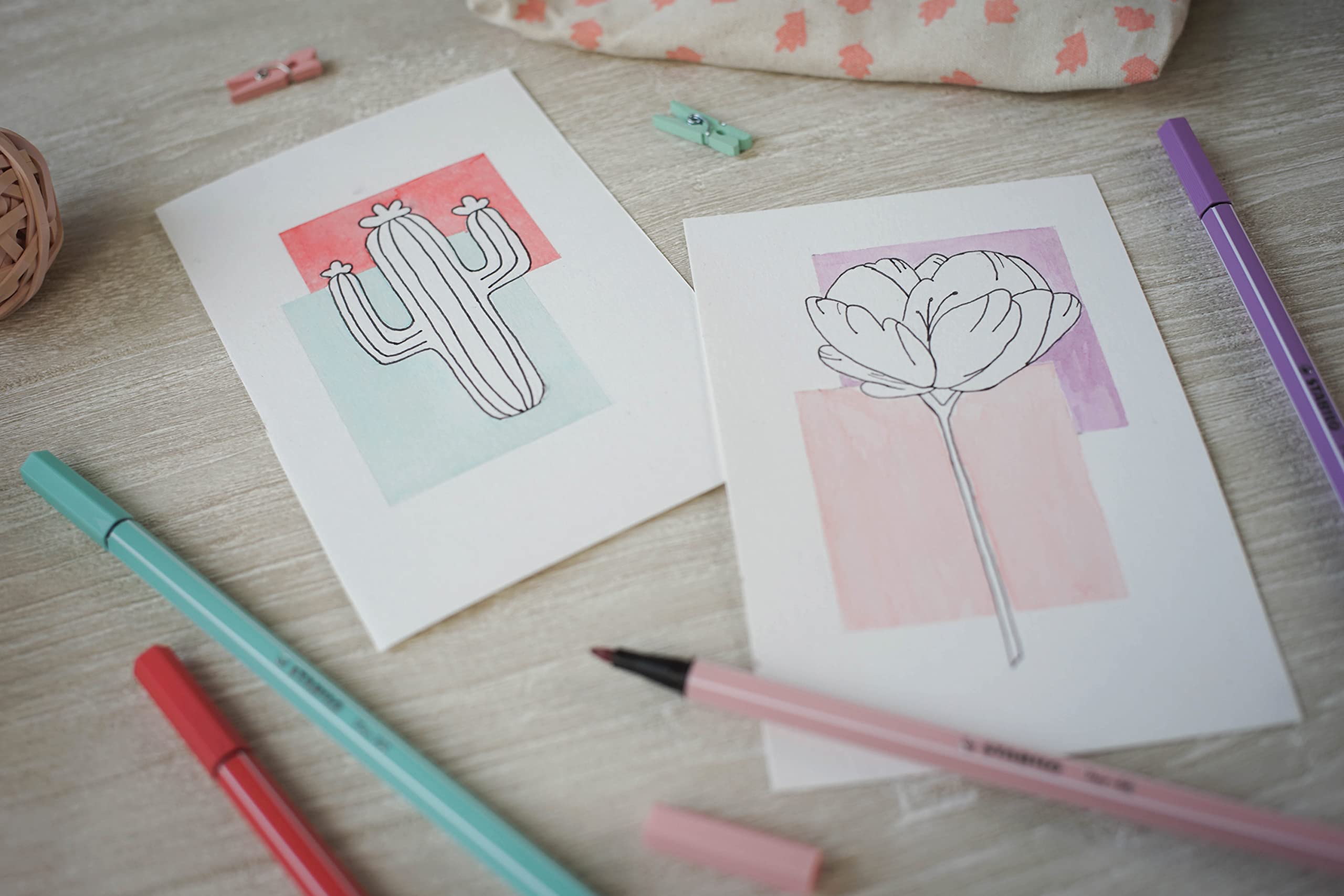 stabilo-pen-68-pastellove-feutre-coloriage-tui-15-pastel image 5