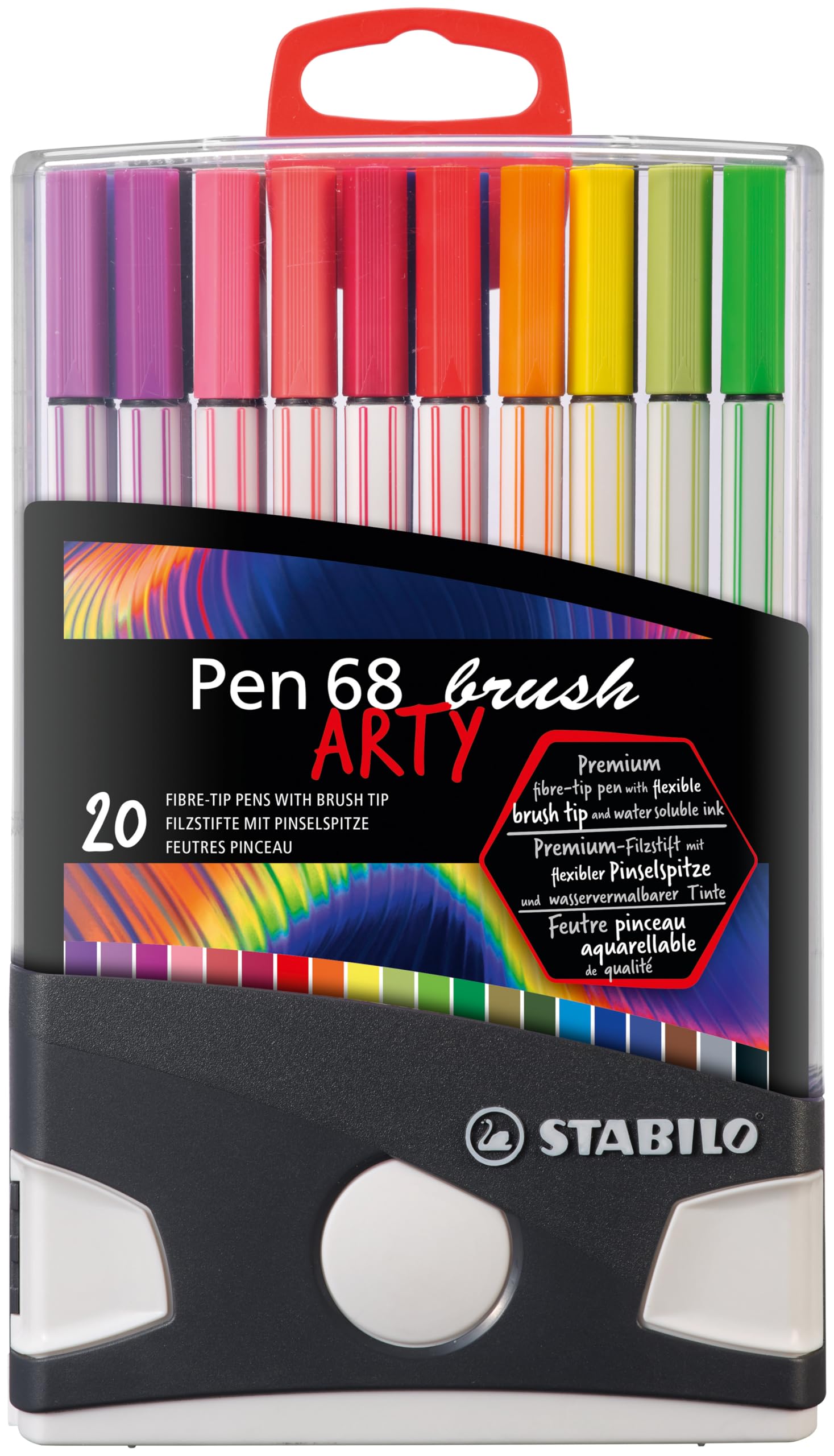 stabilo-pen-68-brush-arty-colorparade-feutres-pinceau-x-20 image 2