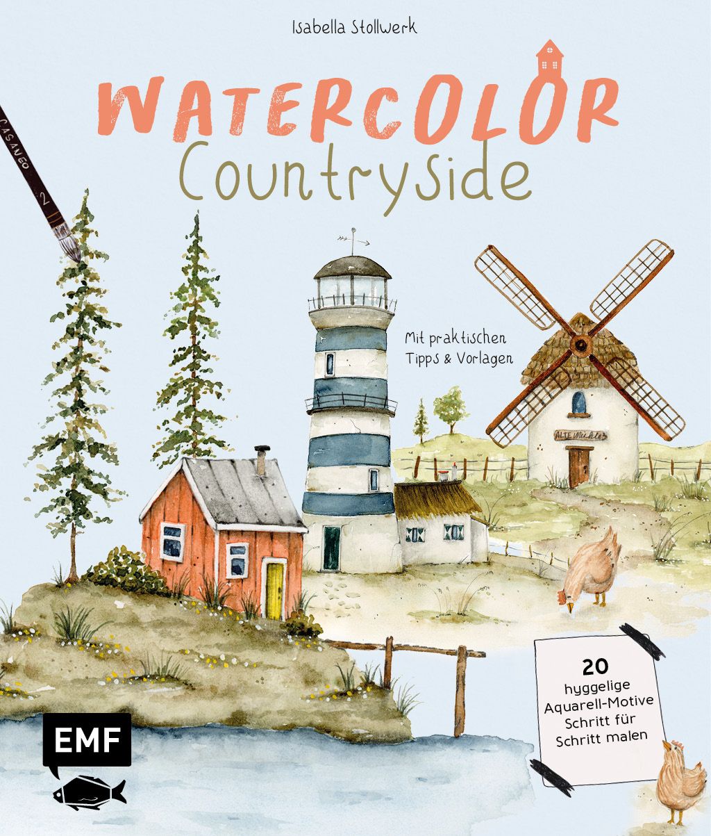 kum-watercolor-countryside-set-cr-atif-aquarelle image 1