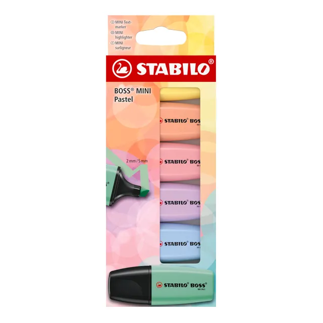 stabilo-boss-mini-pastel-tui-carton-6-mini-surligneurs-pastel-assortis image 1