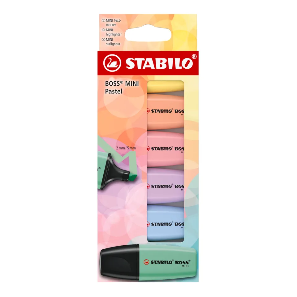 stabilo-boss-mini-pastel-tui-carton-6-mini-surligneurs-pastel-assortis image 1