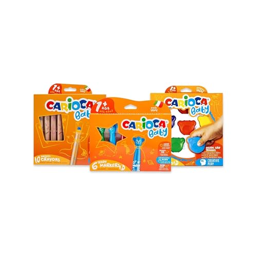 carioca-baby-1-teddy-coffret-cr-atif-22-pi-ces-6-feutres-maxi-10-crayons-3-en-1- image 5
