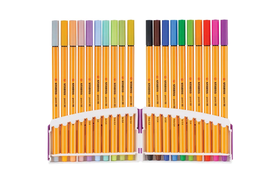 stabilo-point-88-tui-colorparade-de-20-stylos-feutres-pointe-fine-0-4-mm-coloris image 1
