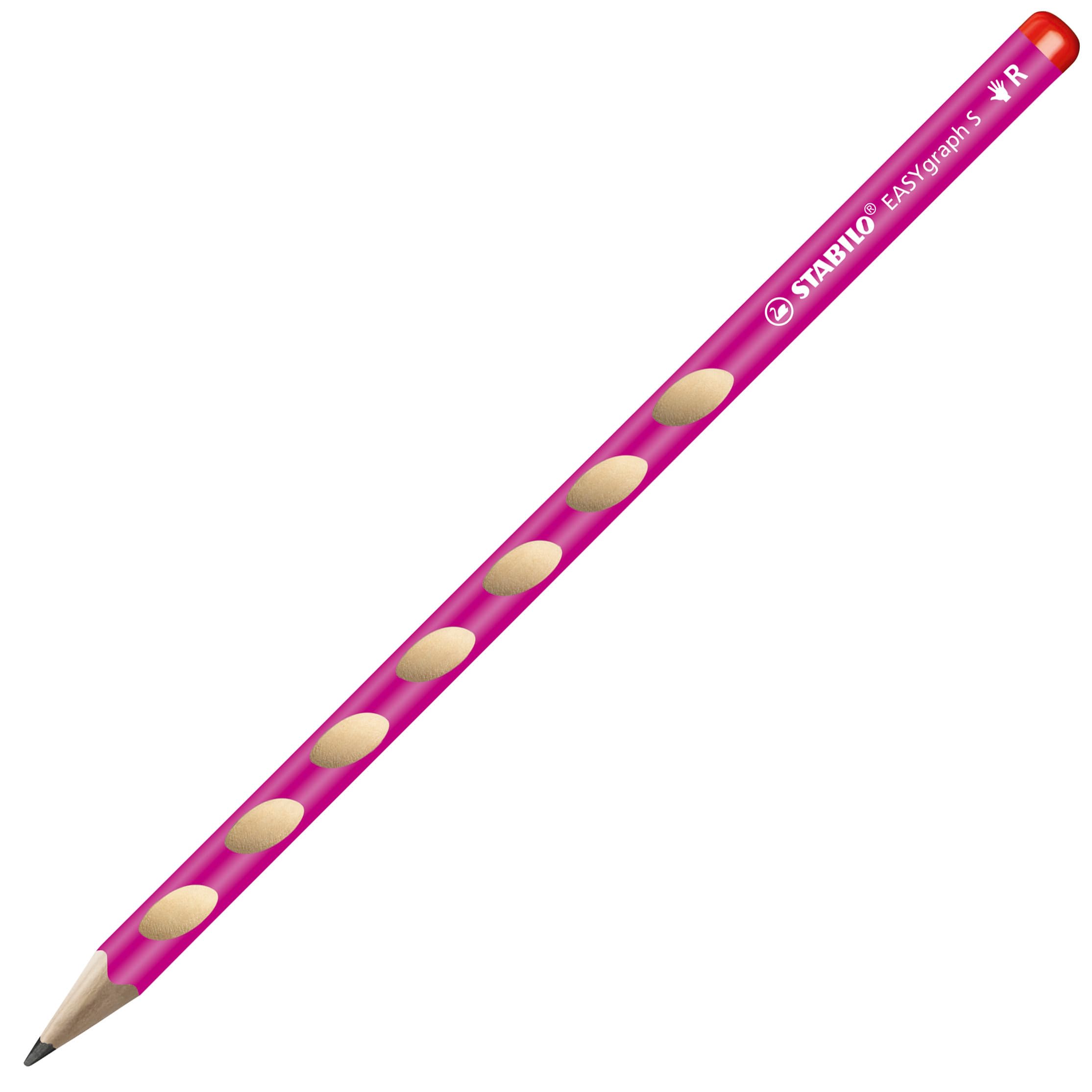 stabilo-easygraph-s-crayon-triangulaire-droitier-hb-pack-12-rose-bonbon image 3